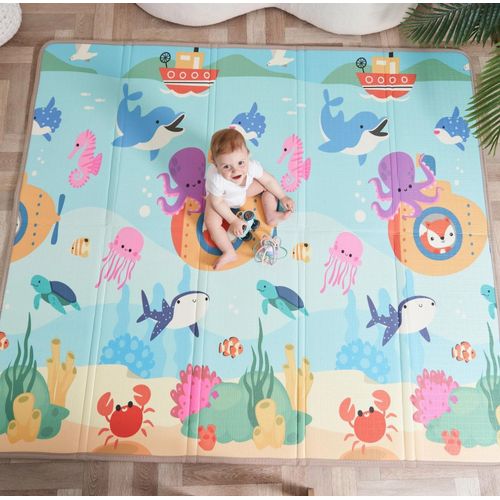 Tapis D'éveil En Mousse, Épais Et Pliable Pour Enfants - 200 X 180 X 1,5 Cm - Sea | Superbe Bebe
