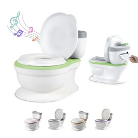 Pot Réaliste Pour Apprentissage De La Propreté Avec Son - Green | Superbe Bebe