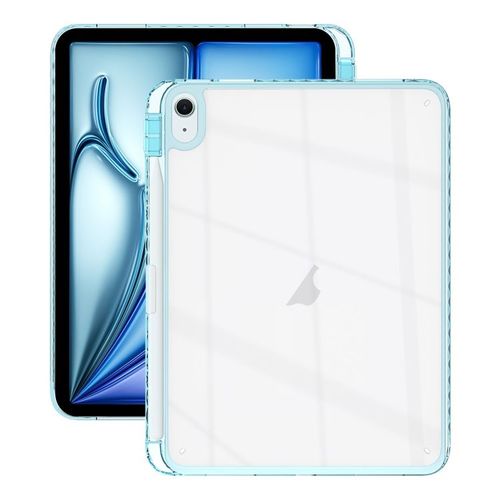 Coque Hybride En Acrylique Tpu Pour Ipad Air 11"" (2022/2024/2025) Avec Emplacement Pour Stylet - Bleu Clair