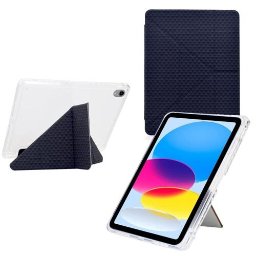Étui En Cuir Y-Fold Pour Ipad Mini 2024 / Mini 6 Avec Texture Pyramide - Noir