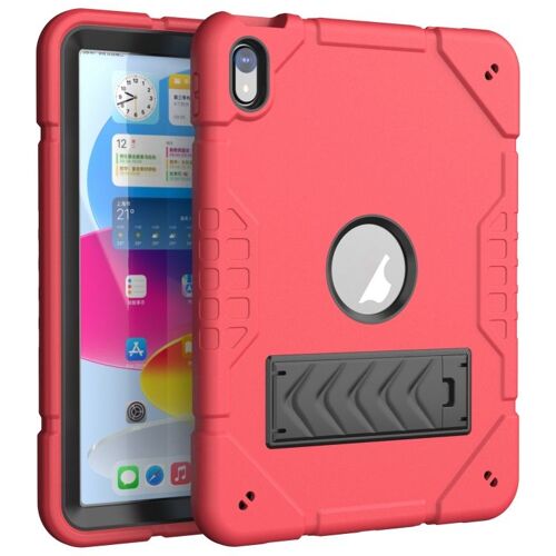 Coque Hybride En Silicone Pour Ipad 11 (11e Génération) Et 10,9 (10e Génération) 2022/2025 - Rouge Noir