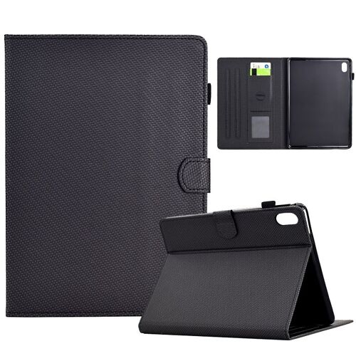 Housse En Cuir Texturé Pour Ipad Mini 2024 / Mini 6 - Couleur Unie - Noir