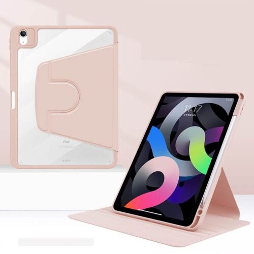Housse En Cuir Rotative En Acrylique Pour Ipad Air 11 (2024) / Ipad Pro 11 (2022, 2021, 2020, 2018) - Rose