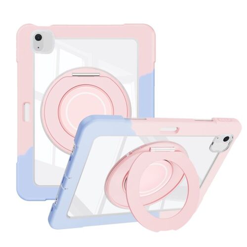 Coque Hybride En Pc Et Tpu Pour Ipad Air 11 (2024/2025) Avec Emplacement Pour Stylet - Bleu Rose