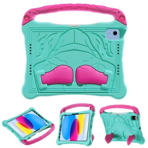 Coque Eva Avec Support Pour Ipad 11 (11e Gen) Et 10.9 (10e Gen) 2022/2025 - Menthe Rose Rouge