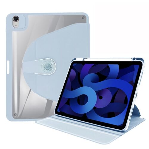 Housse En Cuir Rotative 360° Pour Ipad Pro 12.9 (2022/2021/2020/2018) - Glace Blanche