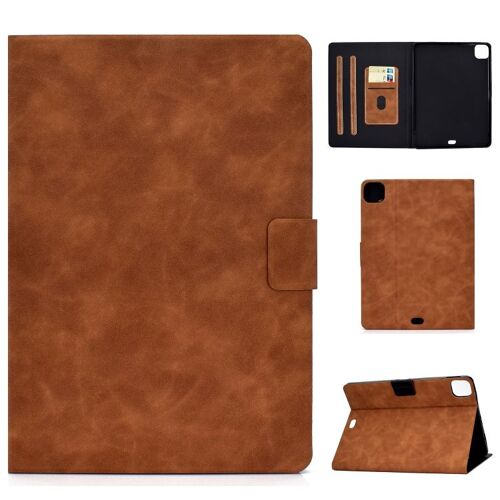 Étui en cuir de vachette pour iPad Pro 11 2024 - Brun