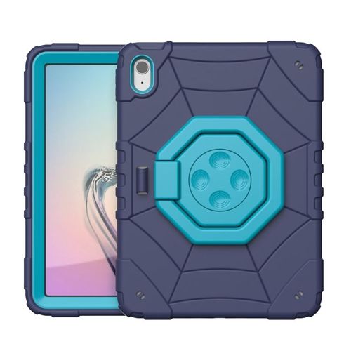 Coque De Tablette Spider Pour Ipad Air 11 (2024/2025) Avec Poignée Et Soulagement Du Stress - Bleu Marine Bleu