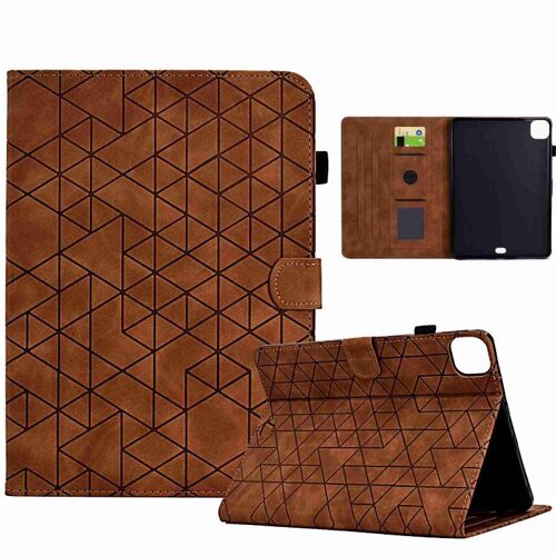 Étui en cuir TPU Rhombus pour iPad Pro 11 (2020/2018) et Air 10,9 - Brun