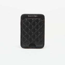 Calvin Klein Aop Leather Magnetic Card Case Black Universal