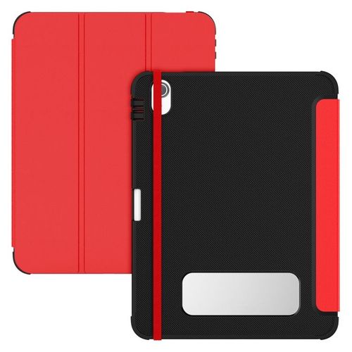 Housse En Cuir Carbone Pour Ipad 11 (11e Gen) / 10,9 (10e Gen) 2022/2025 - Rouge