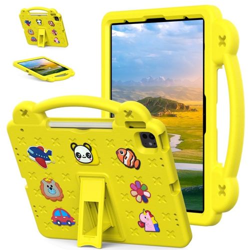 Coque En Eva Antichoc Avec Support Pour Ipad Air 13 (2024/2025) - Enfants - Jaune