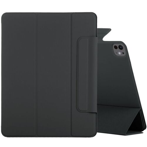 Étui En Cuir Pu Magnétique Pour Ipad Pro 13 2024 Avec Clip Double Face - Noir