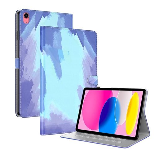 Housse En Cuir À Motif Aquarelle Pour Ipad 11 (11e Et 10e Génération) 2022/2025 - Neige D'hiver