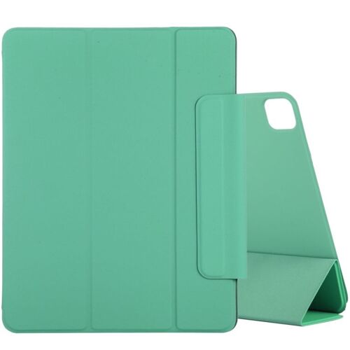 Housse En Cuir Pu Magnétique Pour Ipad Air 13 (2024/2025) Et Pro 12.9 (2020) Avec Support Et Fonction Veille/Réveil - Herbe Verte