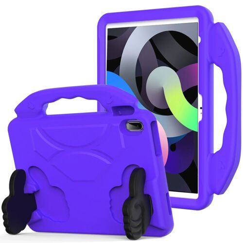 Coque Enfant Eva Antichoc Pour Ipad 11 (11e Gén) / 10,9 (10e Gén) 2022/2025 Avec Support Pouce - Violet