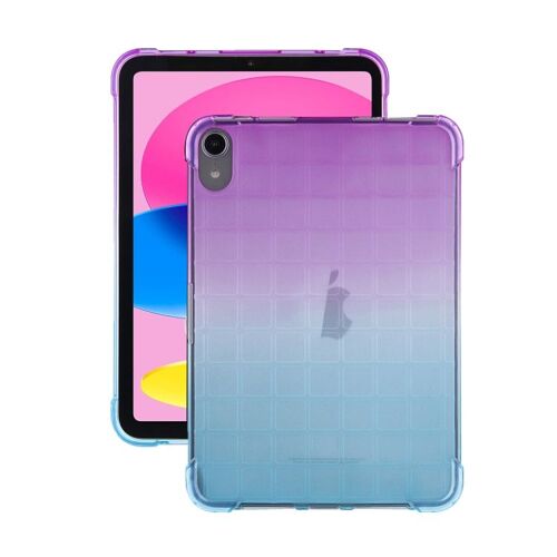 Coque Tpu Gradient Carré Pour Ipad 11 11e Gén / 10.9 10e Gén 2022/2025 - Dégradé Violet Vert