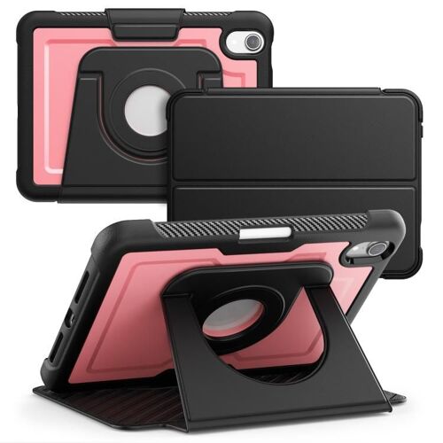 Étui En Cuir Avec Support Magnétique Rotatif Pour Ipad Mini 2024 / Mini 6 - Rose