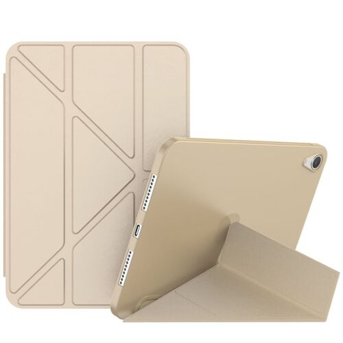 Étui En Cuir Tpu Mat Double Face Pour Ipad Mini 2024 / Mini 6 Avec Support Et Fonction Veille/Réveil - Or