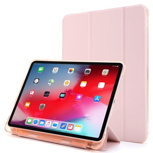 Étui En Cuir Pu Pour Ipad Pro 12.9 (2021/2022) Avec Support, Emplacement Pour Stylo Et Fonction Veille/Réveil - Or