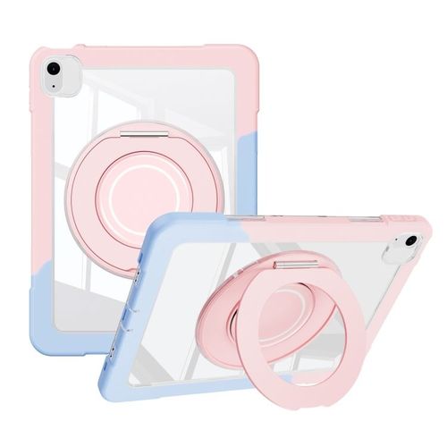 Coque Hybride Crystal Armor En Pc Et Tpu Pour Ipad Air 11 (2024/2025) Et 10,9 (2022) - Bleu Rose
