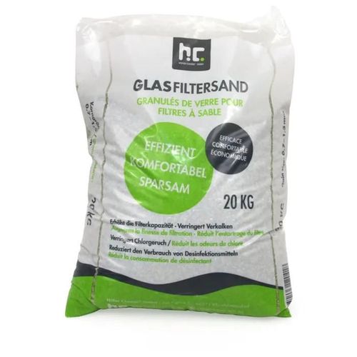 Granulés de Verre - Höfer Chemie - 20 kg - Filtration Haute Performance - Écologique - 0,7-1,3 mm