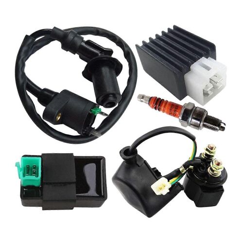 Régulateur De Tension De Relais De Solénoïde De Bobine D'allumage 5 Broches Cdi Box Pour 50cc 70cc 90cc 110cc 125cc Go Kart Dirt Bike
