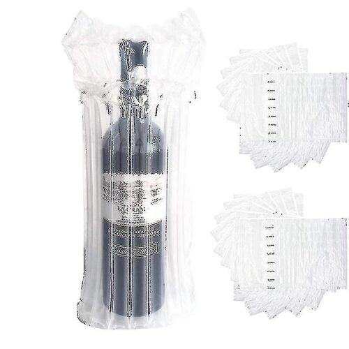 20 Pack Wine Bottle Protector Sleeves, Anti-Shock Gonflable Wine Glass Bottle Packaging Protector Bag
