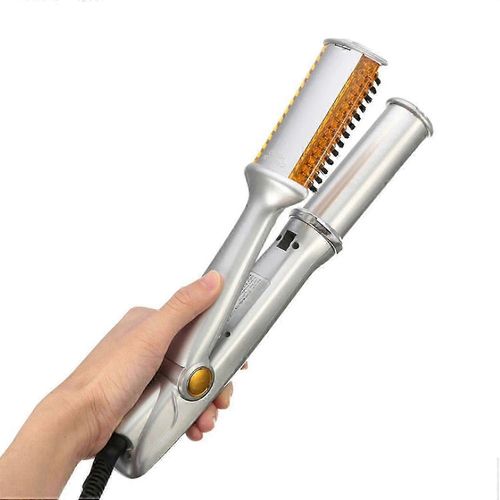 2 En 1 Fer À Lisser Fer À Boucler Curler Portable À Température Réglable En Céramique Fer À Boucler Baguette Rouleau
