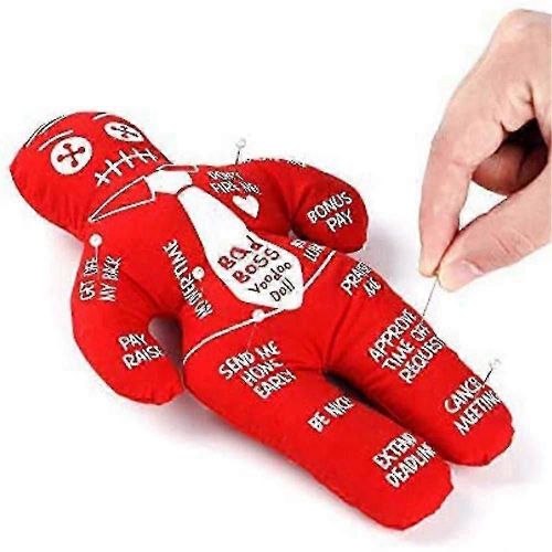 Poupee vaudou Bad Boss, anti-stress, cadeau original pour les fetes de fin d'annee en polyester, echange d'elephants roses, rapide et efficace