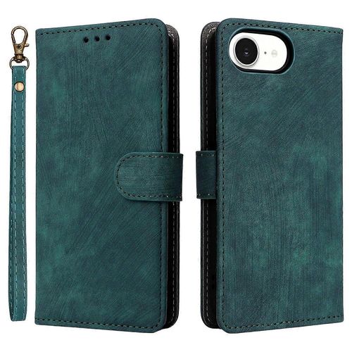 Etui Portefeuille En Cuir Pu Avec Blocage Rfid Pour Iphone 16e Et Support De Visualisation