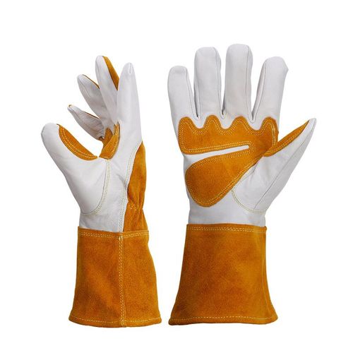 Gants de jardinage en cuir de vachette anti-épines pour femmes et hommes