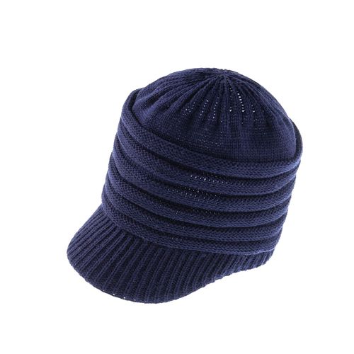 Bonnet Tricoté Pour Enfant Avec Languette Plate, Couleur Unie, Bébé