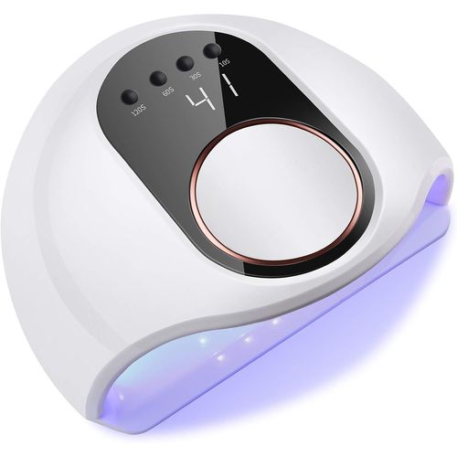 Lampe Uv Led Pour Vernis À Ongles, 130 W, Sèche-Ongles Automatique Professionnel, Séchage Rapide, 42 Led, Grand Écran Lcd, 4 Minuteries 10 S/30 S/60 S/120 S Pour Vernis Semi-Permanent, Gel Et Vernis. 