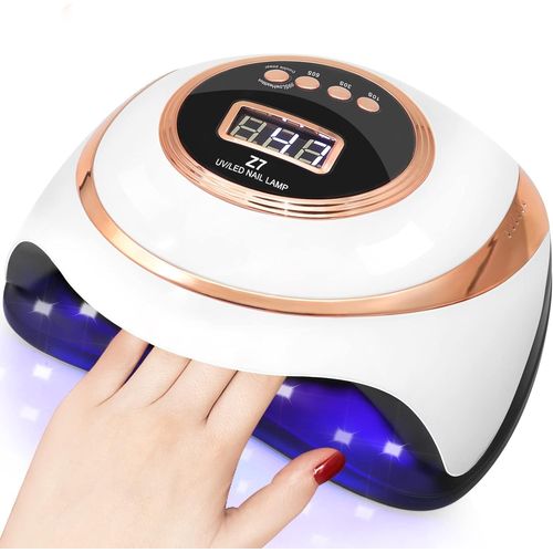 Lampe Uv Led Lke Pour Vernis Gel, 180 W, Sèche-Ongles Professionnel Avec 4 Minuteries (10/30/60/99 S), Base Amovible, Écran Lcd, Capteur Automatique, Pour Vernis Gel Semi-Permanent. 