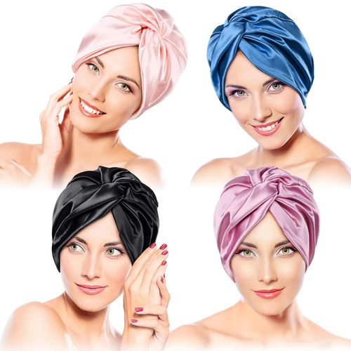 Bonnet De Nuit En Soie 4 Pièces Bonnet De Nuit En Soie Bonnet De Nuit Il