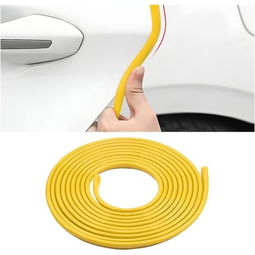 Protection De Bord De Portière De Voiture En Forme De U (Jaune), 500 Cm, Joint De Protection En Caoutchouc Pour Portière De Voiture, Protection Anti-Collision