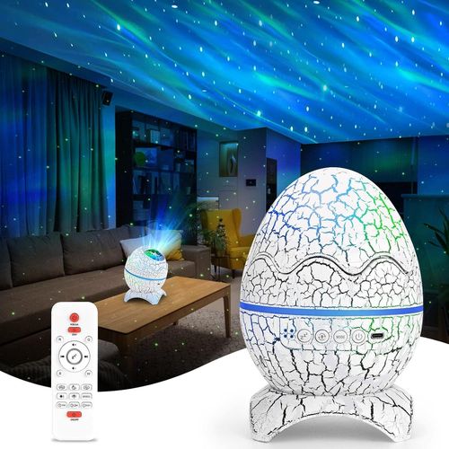 Projecteur De Ciel Étoilé Led, Projecteur De Planétarium Galactique Avec Télécommande, Aurore Lumineuse Nocturne Avec Haut - Parleur Bluetooth, Effet Aurore, Bruit Blanc Et Étoiles
