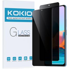 Kal-Verre Trempé Pour Xiaomi Redmi Note 10 Pro/Note 10 Pro Max Anti-Espion,Dureté 9h,Protecteur D'écran Anti-Peek Privacy,Film De Protection Du Verre Anti-Rayures,2 Pièces