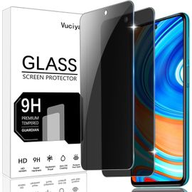 KAL-Lot De 2 Protection Écran Anti-Espion Pour Xiaomi Redmi Note 9 Pro / 9S / 9 Pro Max Verre Trempé 9H Dureté Vitre Film Résistant Aux Rayures Anti-Shatter Anti-Fingerprin Bubble Proof