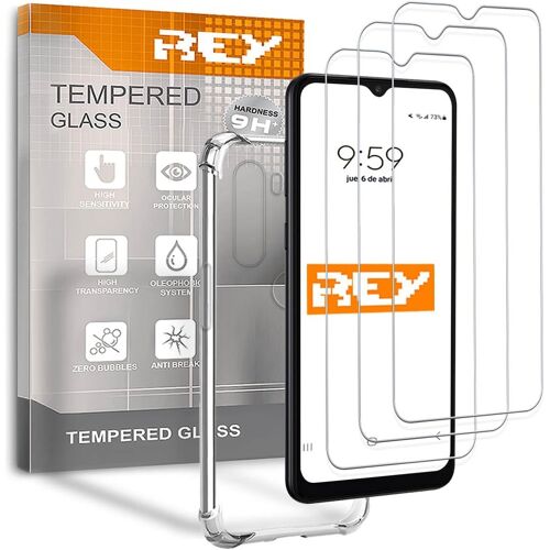 KAL-[Lot De 3] Verre Trempé Et Coque Anti-Shock Pour Xiaomi Redmi Note 8T, Verre Trempé Et Silicone Tpu Haute Résistance