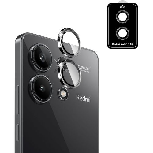 Protecteur De Lentille Caméra En Verre Trempé 9h Pour Xiaomi Redmi Note 13 4g ¿ Pack De 3, Anti-Rayures & Oléophobe (Noir)