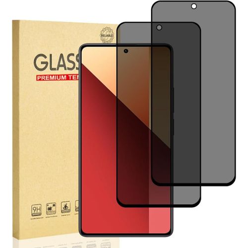 Sjzg-Verre Trempé Anti-Espion Pour Xiaomi Redmi Note 13 Pro 5g/4g, Privacy Protection D'écran, Film En Verre Trempé, Dureté 9h, Anti-Rayures, Sans Bulles, Anti-Empreintes, 2 Pièces