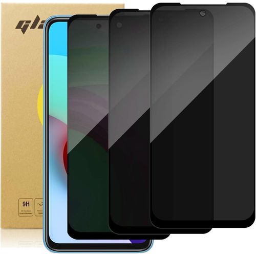 Lot De 3 Verres Trempés Anti-Espion Pour Xiaomi Redmi Note 11 - Dureté 9h, Couverture Intégrale, Protection Vie Privée Compatible Déverrouillage Facial