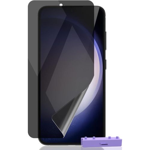 CAUC-Compatible avec Samsung Galaxy S23 Protecteur d'écran, Samsung Galaxy S23 Flexible TPU Anti Espion 1 Pièces pas en Verre Trempé. Facile à Installer, Confidentialité, Anti-Rayures