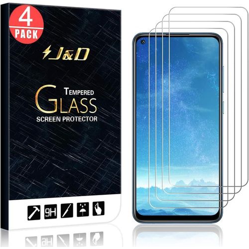 Kal-Compatible Pour Xiaomi Redmi Note 9 Protection Écran, 4 Pièces [Verre Trempé] [Non Couverture Complète] Protecteur D'écran Clair Hd Pour Redmi Note 9