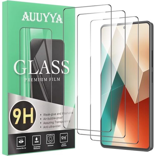 Kal-Lot De 3 Verre Trempé Pour Xiaomi Redmi Note 13 5g,Sans Bulles Protection Écran -[Dureté 9h][Anti-Empreintes] Verre Protection D¿Écran Antichoc Et Anti-Rayures,Pose Facile