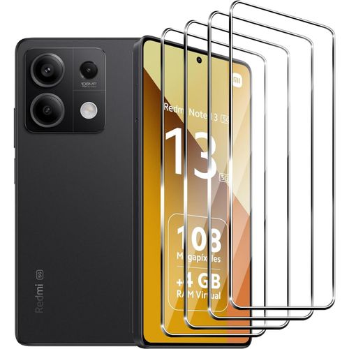 Kal-Pièces Verre Trempé Compatible Avec Xiaomi Redmi Note 13 5g Protection Écran Hd Avec, Dureté 9h Glass, Sans Bulles Pour Xiaomi Redmi Note 13 5g