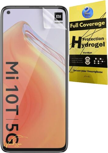 KAL-Pièces Pour Xiaomi 10T/Mi 10T Pro 5G 6.67" -Films De Protection D'Écran Hydrogel 3D Avec Support Téléphone Doigt Pour Selfie | Anti-Choc | Compatible Coques | Film Protecteur Tpu Souple