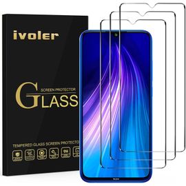 KAL-Pack De 3 Verre Trempé Pour Xiaomi Redmi Note 8 2021/2019 / Xiaomi Redmi Note 7 / Xiaomi Redmi 7, Film De Protection D¿Écran En Verre Trempé -Anti Rayures -Sans Bulles -Dureté 9H Glass